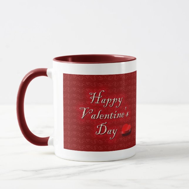 Glückliches Valentine' s-Tag Tasse (Links)