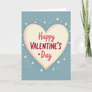 Glückliches Valentins-Soft-Star-Karte Karte