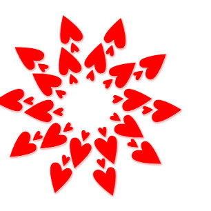 Glückliches Valentins-Star-Herzen Minimalist T-Shi T-Shirt