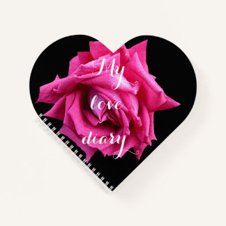 Glückliches Valentinsgeschenk hübsche heiße rosa R Notizbuch