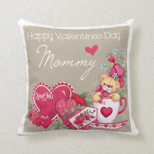 Glückliches Valentinstag-Mama-Kissen Kissen