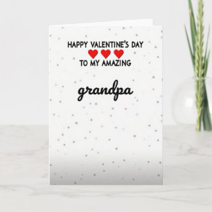 Glückliches Valentinstag-Opa-Karte mit Punkten Karte