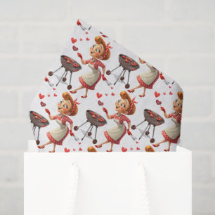Glückliches Valentinstag-Tissue-Papier-Kochherzen Seidenpapier