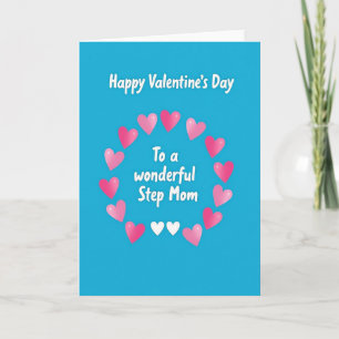 Glückliches Valentinstag-Wunderbares-Stiefmutter-K Karte