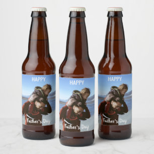 Glückliches Vatertag-Bier-Label Bierflaschenetikett