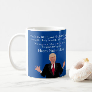 Glückliches Vatertag Geschenk für Vater Donald Tru Kaffeetasse
