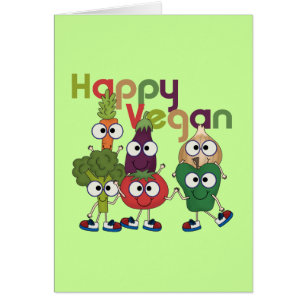 Glückliches veganes