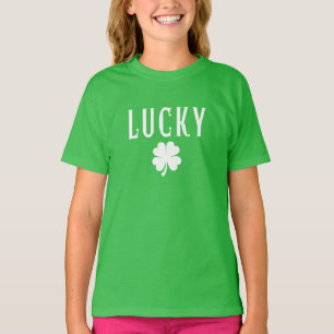 Glückliches Vier-Blatt-Kleeblatt St. Patrick's Day T-Shirt
