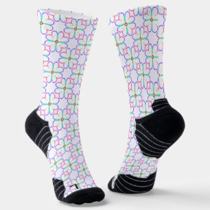 Glückliches vierblättriges Kleeblatt Socken