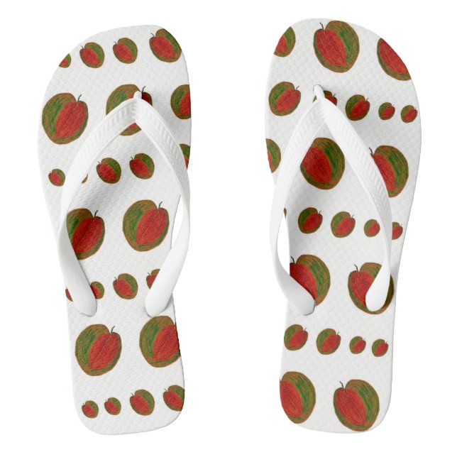 GLÜCKLICHES WATERMELONS [Erwachsene] Flip Flops (Fußbett)