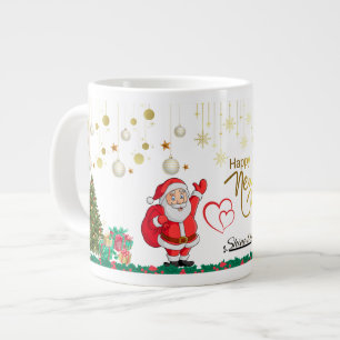 Glückliches Weihnachten & Neujahrs-Tasse Jumbo-Tasse