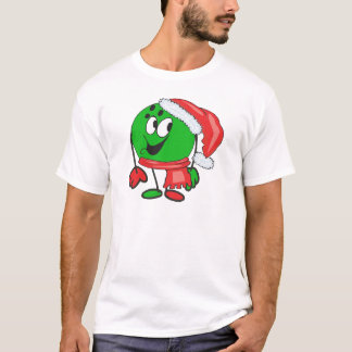 Glückliches WeihnachtsBowlingsball, der eine T-Shirt