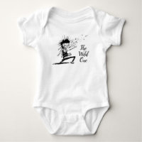 Glückliches Zombie-Weißes-Baby-T-Shirt