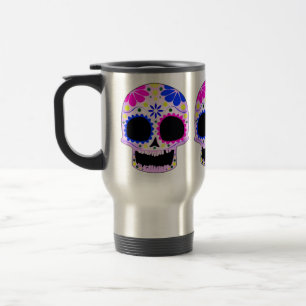 Glückliches Zucker-Schädel-Design Reisebecher