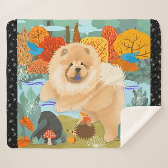 GLÜCKLICHKEITSBLUEBIRDS Sherpa-Decke Sherpadecke (Vorderseite (Horizontal))