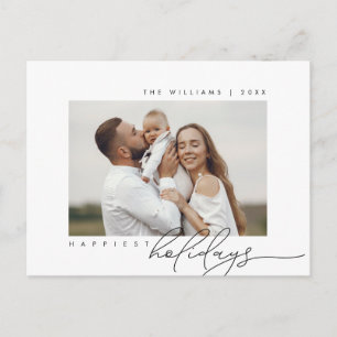 Glücklichste Ferien, frohe Weihnachten, Foto Postkarte