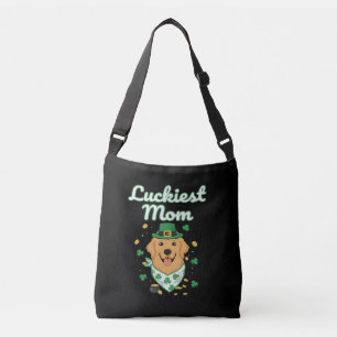 Glücklichste Golden Retriever-Mutter St. Patrick's Tragetaschen Mit Langen Trägern