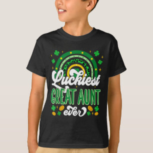 Glücklichste Großtante Shamrocks Glücklicher St. P T-Shirt