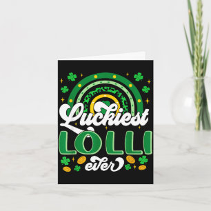 Glücklichste Lolli-Shamrocks Glücklicher St. Patri Karte