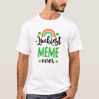 Glücklichste Meme Ever St.Patrick's Day Rainbow Cl T-Shirt