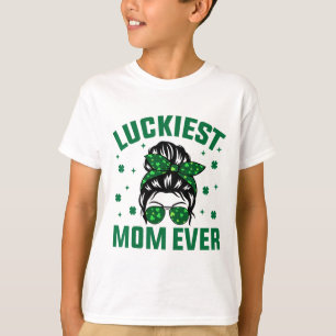 Glücklichste Mutter Ever Shamrocks Glückliche Mutt T-Shirt