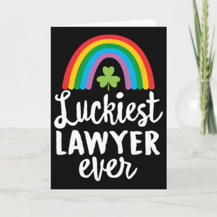 Glücklichster Anwalt aller Zeiten St. Patrick Tag  Karte