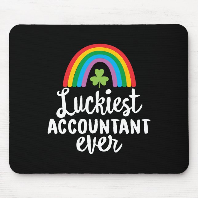 Glücklichster Buchhalter Aller Zeiten St. Patrick  Mousepad (Vorne)