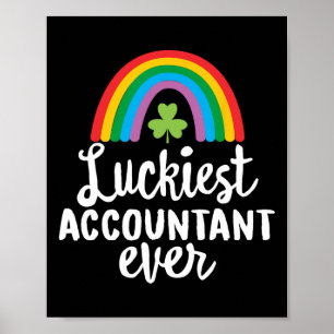 Glücklichster Buchhalter Aller Zeiten St. Patrick Poster
