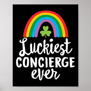 Glücklichster Concierge Aller Zeiten St. Patrick's Poster
