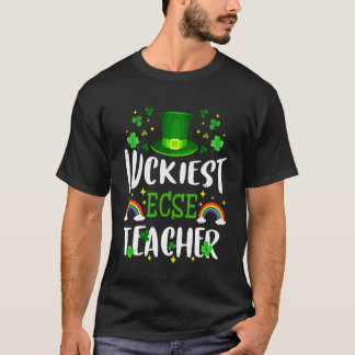 Glücklichster ECSE-Lehrer St. Patricks Day Leprech T-Shirt