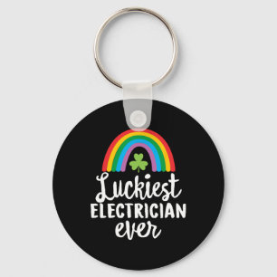 Glücklichster Elektriker Aller St. Patrick-Tags Sh Schlüsselanhänger