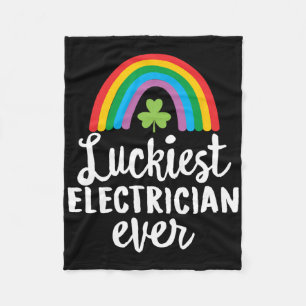 Glücklichster Elektriker Aller Zeiten St. Patrick' Fleecedecke