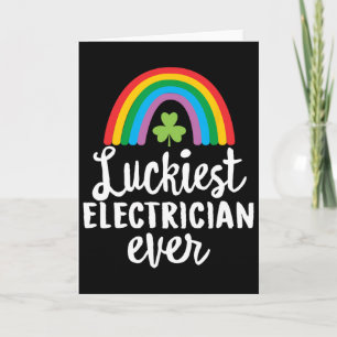 Glücklichster Elektriker Aller Zeiten St. Patrick Karte