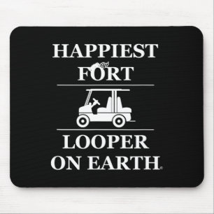 Glücklichster Fort-Schleifer der Welt beim Camping Mousepad