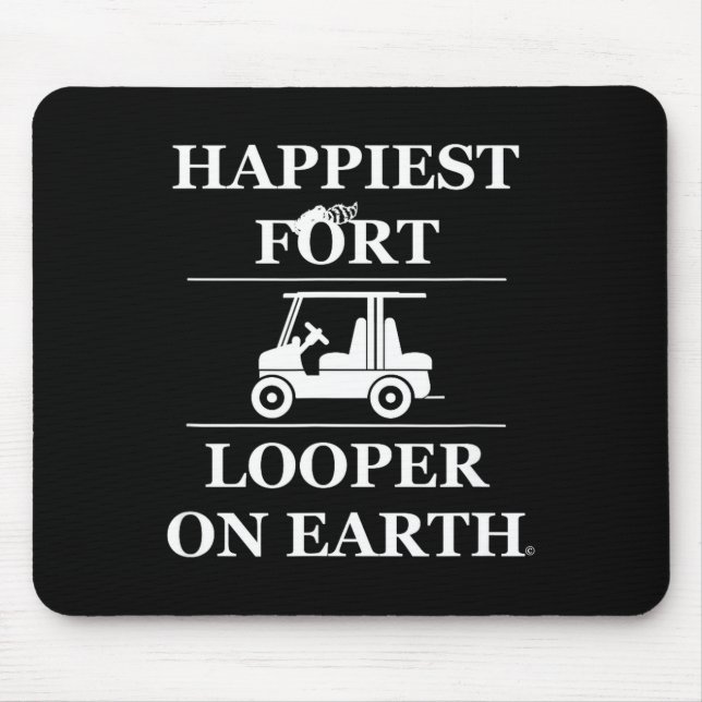 Glücklichster Fort-Schleifer der Welt beim Camping Mousepad (Vorne)