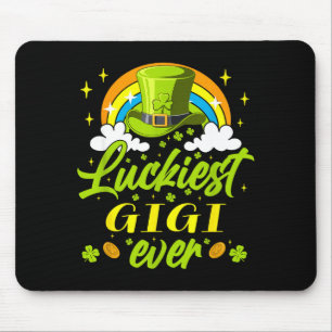 Glücklichster Gigi jemals Shamrocks Glücklicher St Mousepad