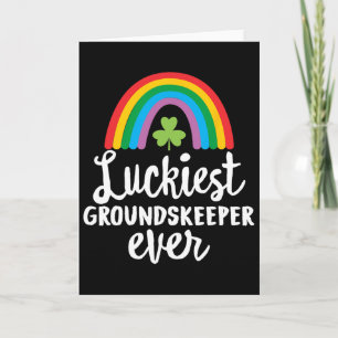Glücklichster Hausmeister Aller Zeiten St. Patrick Karte