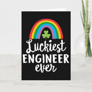 Glücklichster Ingenieur Aller Zeiten St. Patrick's Karte