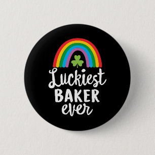 Glücklichster Ker je St. Patrick Tag Shamrocks Button
