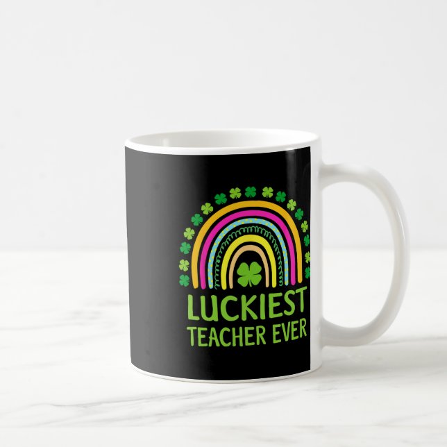 Glücklichster Lehrer aller Zeiten St Patricks Day  Kaffeetasse (Rechts)