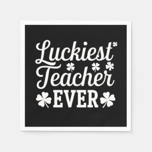Glücklichster Lehrer, der je St. Patrick's Day unt Serviette