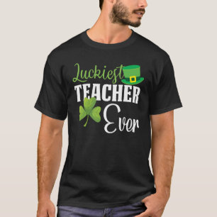 Glücklichster Lehrer je Happy Saint Patrick's Day T-Shirt