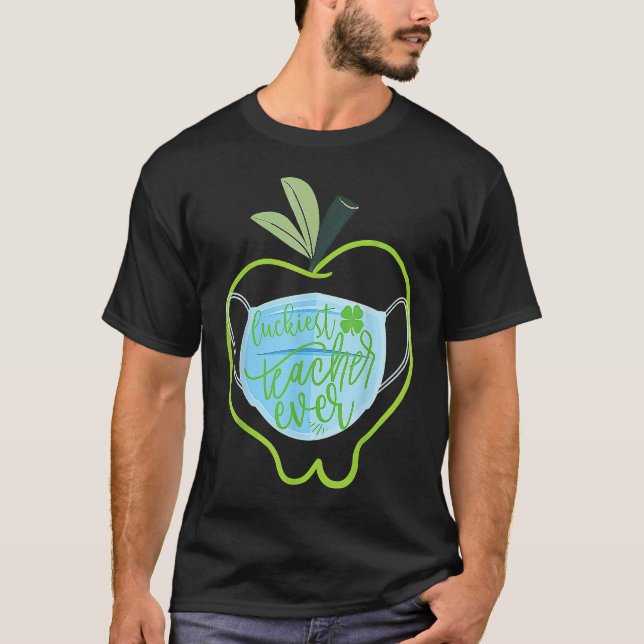 Glücklichster Lehrer je Happy Saint Patrick's Day  T-Shirt (Vorderseite)