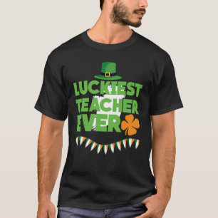 Glücklichster Lehrer je Happy Saint Patrick's Day T-Shirt