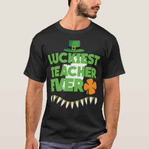 Glücklichster Lehrer je Happy Saint Patrick's Day T-Shirt