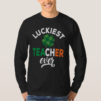 Glücklichster Lehrer überhaupt Frohen St. Patrick' T-Shirt