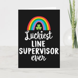 Glücklichster Linienleiter, der je am St. Patrick' Karte