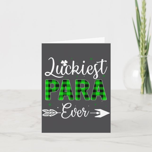 Glücklichster Para jemals passend St Patty's Day I Karte (Vorderseite)