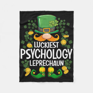 Glücklichster Psychologie Leprechaun St Patricks D Fleecedecke