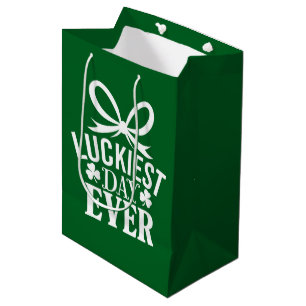 Glücklichster Tag Aller St Patricks Tag Irisches G Mittlere Geschenktüte